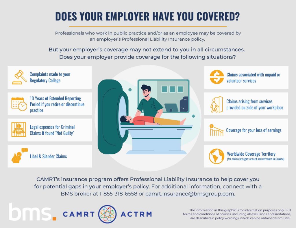 BMS infographic explaining the possible shortfalls of employer insurance. Includes graphic and 8 specific points.