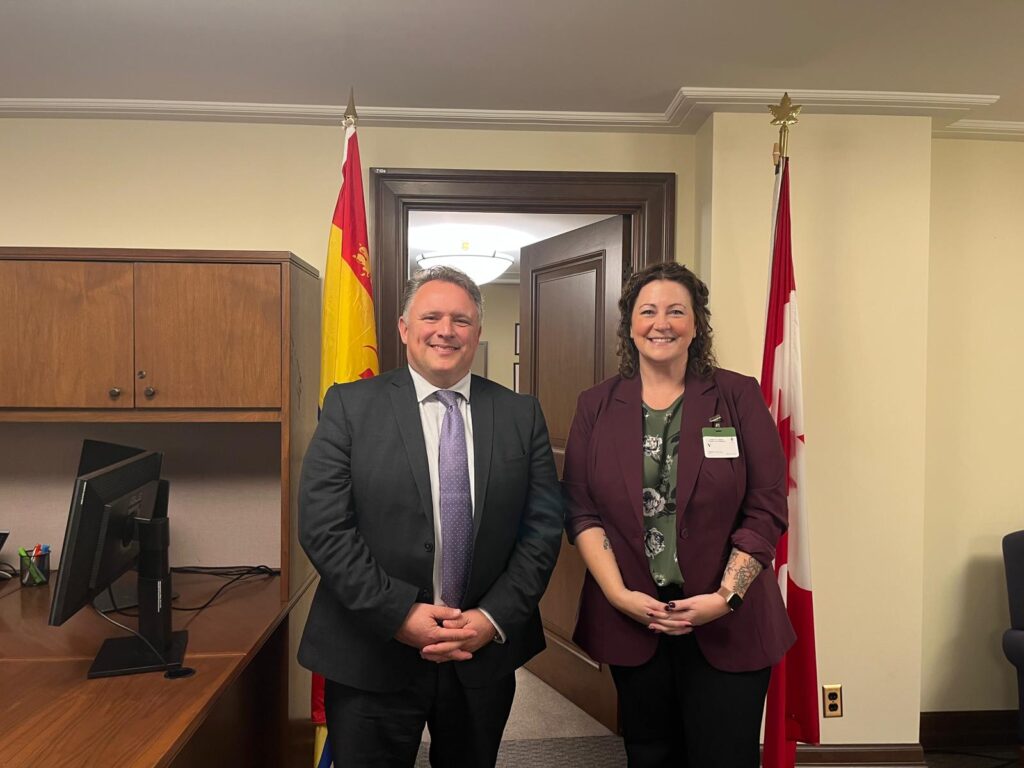 Jenn Carey meeting MP Rob Moore