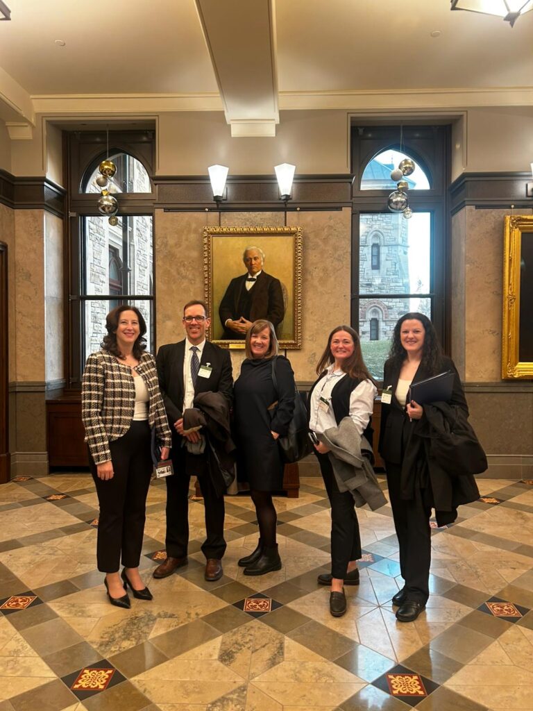 Photo with MP Tamara Kronis in Parliamentary lobby