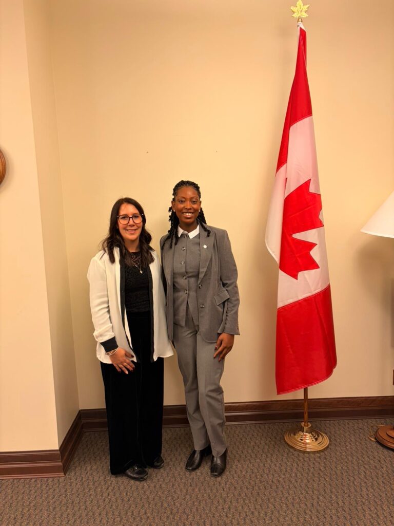Jennofer Tremblay meeting MP Tatiana Auguste
